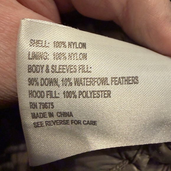 Michael Kors Jacket Womens Gray Packable Down Fill Puffer Coat Hoodie Quilted - Picture 8 of 11